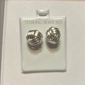 926 sterling silver push back earrings
